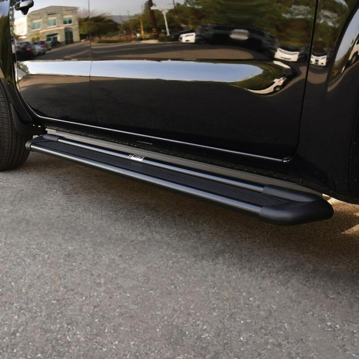 Westin Sure-Grip Aluminum Running Boards 79 in - Black - Bull Strap