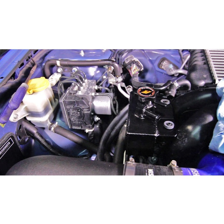 Mishimoto Subaru 08-14 WRX/ 05-09 Legacy GT Aluminum Coolant Expansion Tank - Bull Strap