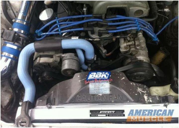 Mishimoto 79-93 Ford Mustang Manual Aluminum Radiator - Bull Strap