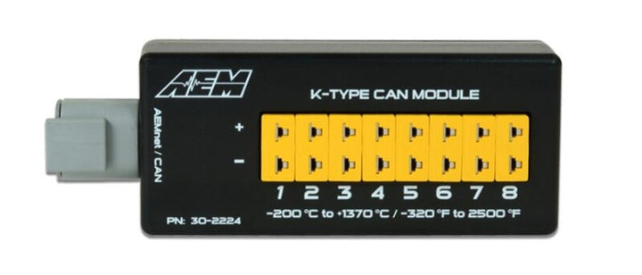AEM 8 Channel K-Type Thermocouple EGT CAN Module - Bull Strap