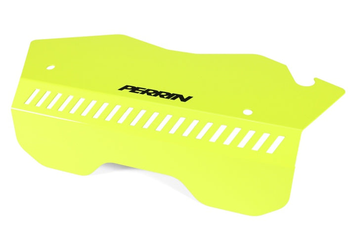 PERRIN 22-25 Subaru WRX Pulley Cover - Neon Yellow (TALL - For Use w/o PERRIN AOS) - Bull Strap