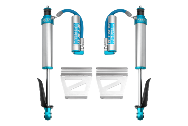 King Shocks 03-09 Lexus GX470 Rear 2.5 Dia Remote Res Shock (Coil Spring Conversions Only) (Pair) - Bull Strap