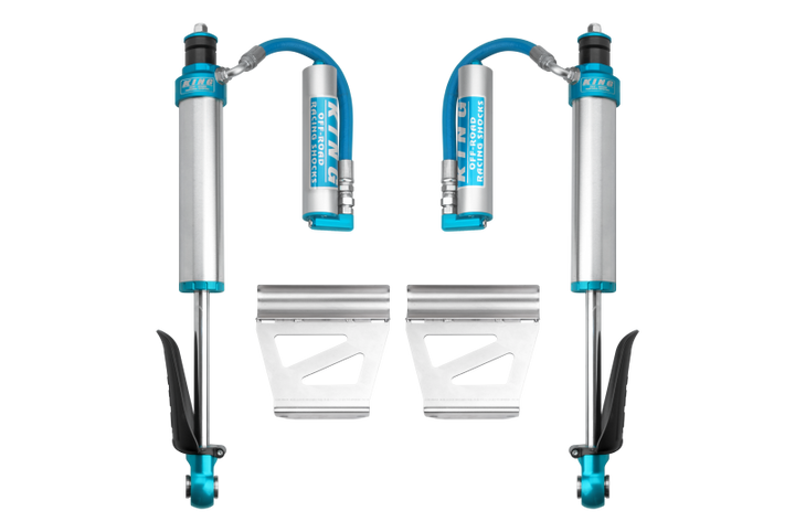 King Shocks 03-09 Lexus GX470 Rear 2.5 Dia Remote Res Shock (Coil Spring Conversions Only) (Pair) - Bull Strap