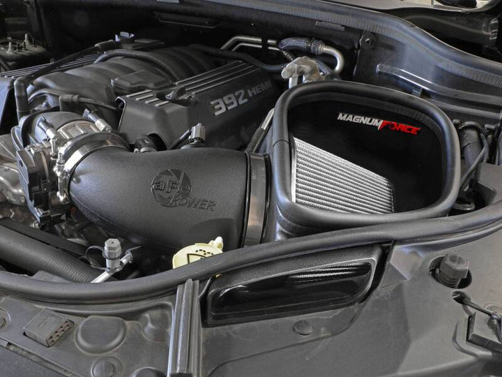 aFe MagnumFORCE Intake Stage-2 Pro DRY S 12-21 Jeep Grand Cherokee (WK2) V8-6.4L HEMI - Bull Strap
