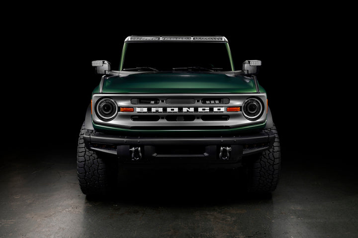 Oracle 2021+ Ford Bronco Oculus  Bi-LED Projector Headlights - Amber/White Switchback - Bull Strap