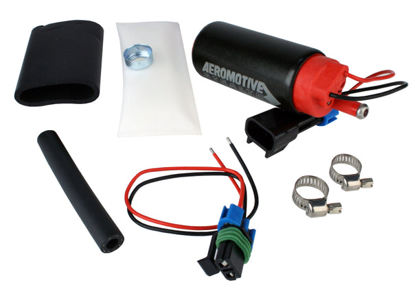 Aeromotive 340 Series Stealth In-Tank E85 Fuel Pump - Center Inlet - Offset (GM applications) - Bull Strap