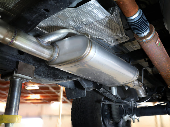 aFe 2024+ Ford Ranger L4-2.3L (t) Rock Basher 2.5in 409SS Cat-Back Exhaust - Bull Strap
