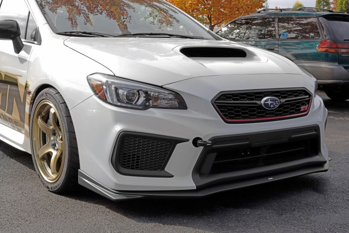 PERRIN 18-21 Subaru WRX & STI / 13-25 BRZ / 17-20 Toyota 86 Tow Hook Kit (Front) - Flat Black - Bull Strap