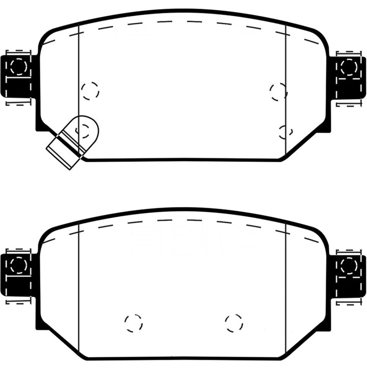 EBC 2017+ Mazda 3 2.0L Yellowstuff Rear Brake Pads - Bull Strap