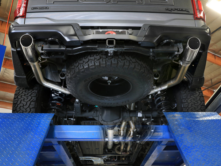 aFe Vulcan Series Cat-Back Exhaust System Ford F-150 Raptor 21-24 V6-3.5L (tt) - Bull Strap