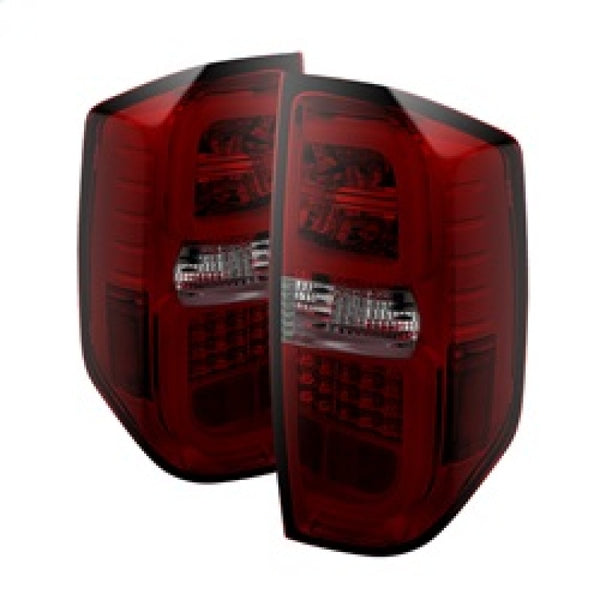 Spyder Toyota Tundra 2014-2016 Light Bar LED Tail Lights Red Smoke ALT-YD-TTU14-LED-RS - Bull Strap
