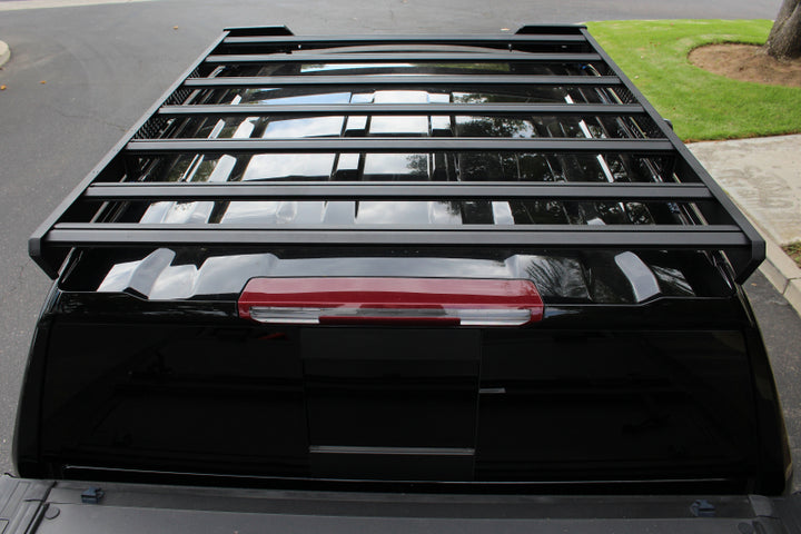 Go Rhino 19-23 Chevrolet/GMC Silverado/Sierra 1500 CC Ceros Low Profile Roof Rack - Tex. Blk - Bull Strap