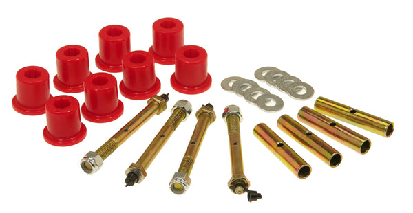 Prothane 76-86 Jeep CJ5/7/8 Front Shackle Bushings - Red - Bull Strap