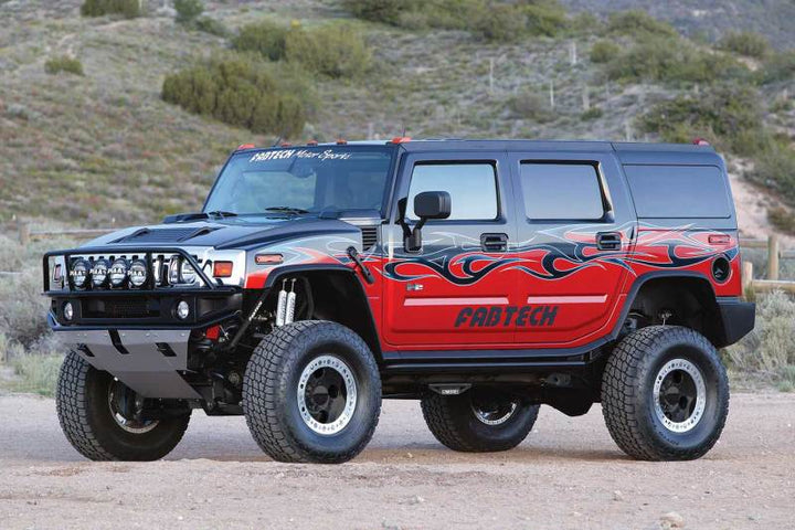 Fabtech 03-08 Hummer H2 Suv/Sut 4WD w/Rr Coil Springs 6in Perf Sys w/Perf Shks - Bull Strap