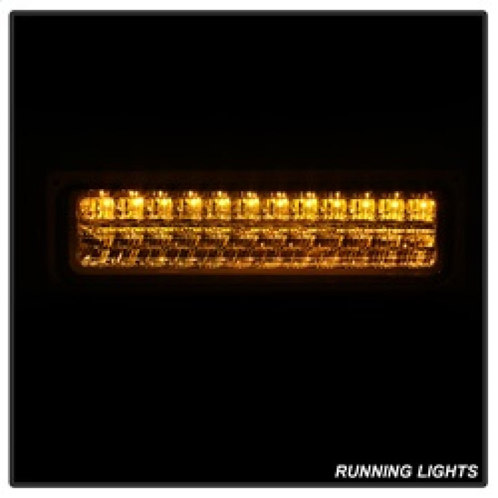 xTune 92-94 Blazer Full Size Corner/LED Bumper Headlights Chrome HD-JH-CCK88-LED-AM-C-SET - Bull Strap