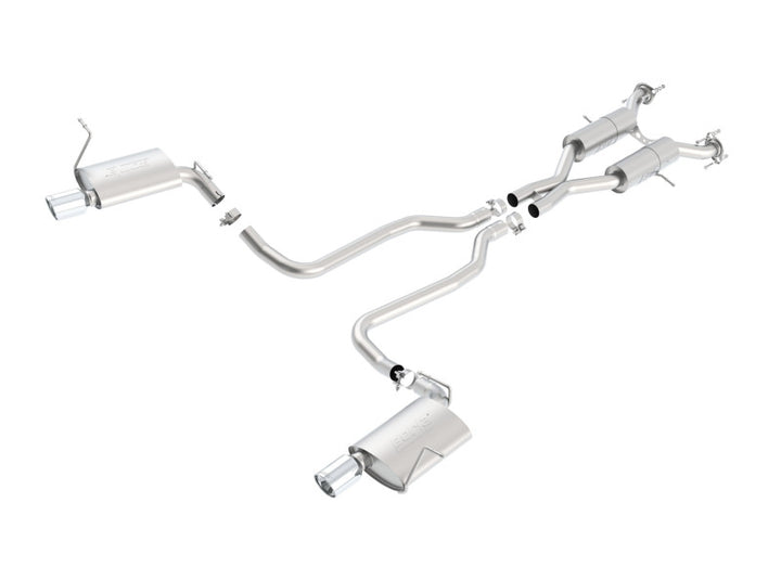 Borla 11-16 Jeep Grand Cherokee Limited/Laredo 5.7L 8cyl 4WD/RWD SS Catback Exhaust - Bull Strap