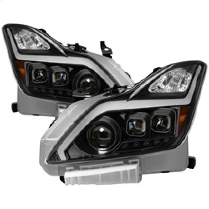 xTune Infiniti G37 Coupe (non-AFS) 08-15 Projector Headlights - Black PRO-JH-IG3708-2D-LB-BK - Bull Strap
