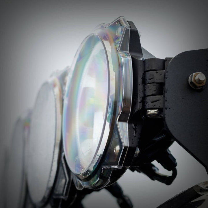 KC HiLiTES 6in. Light Shield for Gravity Pro6 LED Lights (Single) - Clear - Bull Strap