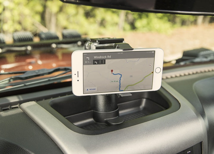 Rugged Ridge Dash Multi-Mount Phone Kit 11-18 Jeep Wrangler - Bull Strap