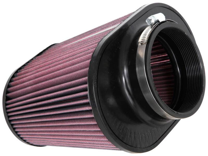 K&N Universal Rubber Filter 4in FLG 9IN x 5-3/4IN B / 7 x 4-1/2IN T / 7-1/2IN H - Bull Strap