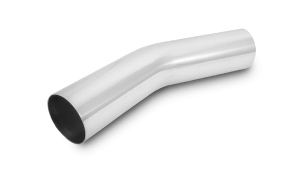 Vibrant 2.5in O.D. Universal Aluminum Tubing (30 degree Bend) - Polished - Bull Strap