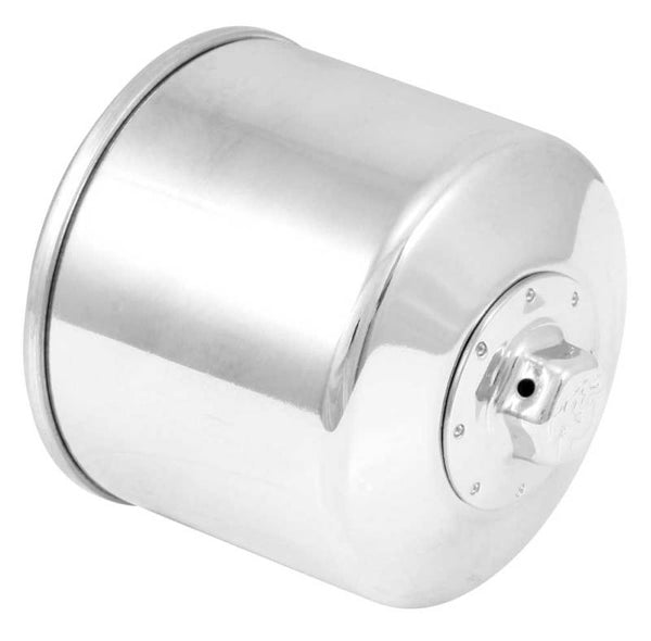 K&N Oil Filter Powersports Canister Chrome - Bull Strap