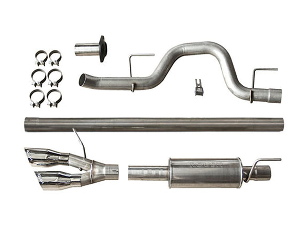 Roush 2011-2014 Ford F-150 3.5L/5.0L/6.2L Side Exit Performance Exhaust System (Incl. SVT Raptor) - Bull Strap