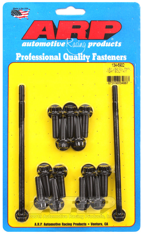 ARP LS1 LS2 12pt Oil Pan Bolt Kit - Bull Strap