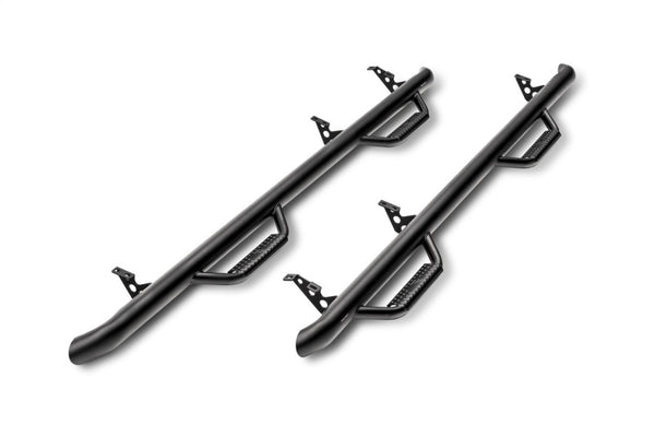 N-Fab Nerf Step 03-10 Hummer H2 SUV 4 Door - Tex. Black - W2W - 3in - Bull Strap