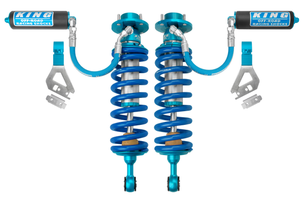 King Shocks 2022+ Toyota Tundra 2.5 Dia. Front Remote Reservoir Coilover (Pair) - Bull Strap