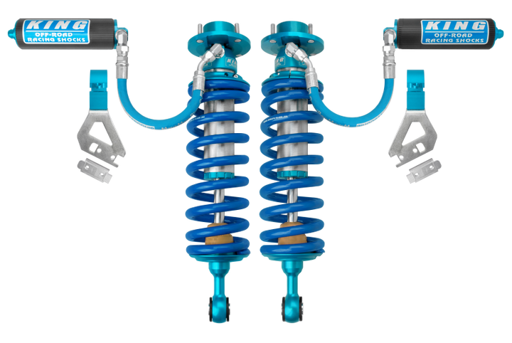 King Shocks 2022+ Toyota Tundra 2.5 Dia. Front Remote Reservoir Coilover (Pair) - Bull Strap