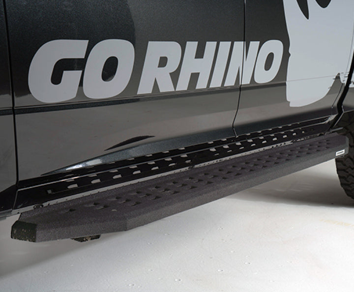 Go Rhino 19-20 Ram 1500 RB20 Complete Kit w/RB20 + Brkts + 2 RB20 Drop Steps - Bull Strap
