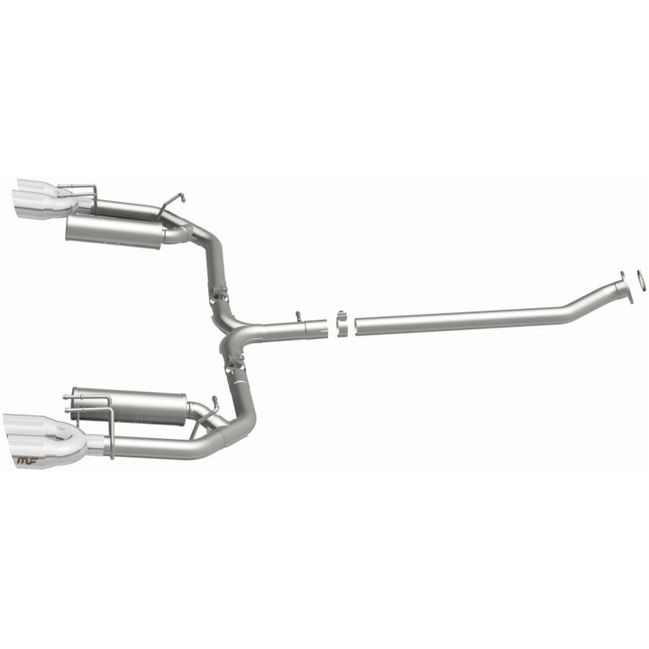 MagnaFlow 18-19 Toyota Camry XSE 2.5L (FWD) Street Series Cat-Back Exhaust w/4in Polished Quad Tips - Bull Strap