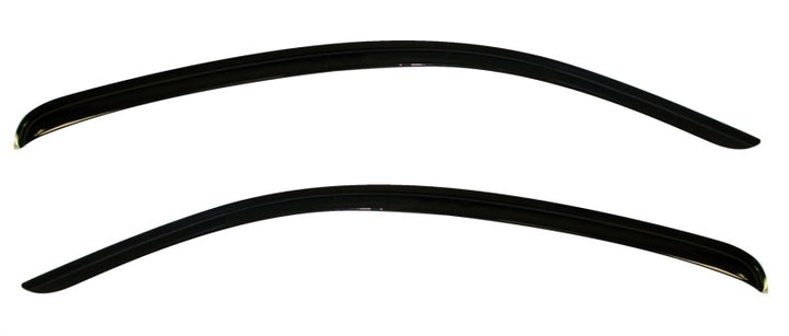 AVS 12-14 Ford Mustang Ventvisor Outside Mount Window Deflectors 2pc - Smoke - Bull Strap