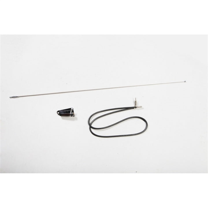 Omix Chrome Antenna Kit 76-95 Jeep CJ & Wrangler - Bull Strap