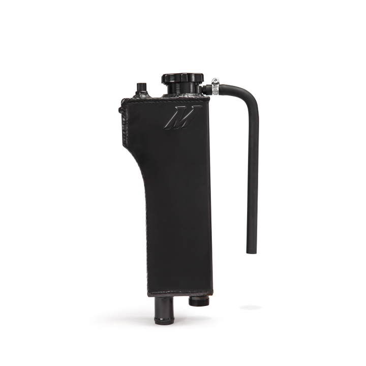 Mishimoto 92-99 BMW 3 Series Aluminum Coolant Expansion Tank - Black - Bull Strap