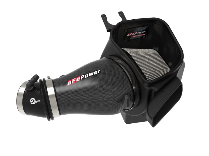 aFe Track Series Carbon Fiber Pro Dry S AIS - 19-20 Jeep Grand Cherokee Trackhawk 6.2L - Bull Strap