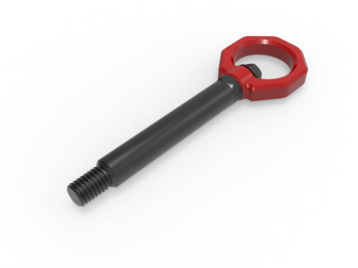 aFe 23-25 BMW M2 (G87) CONTROL Front / Rear Tow Hook - Red - Bull Strap