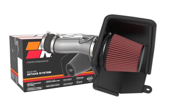 K&N 2022 Honda Civic 1.5L Turbo L4 Silver Typhoon Intake - Bull Strap