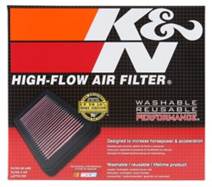 K&N 2016 Nissan Titan XD V8-5.0L Replacement Drop In Air Filter - Bull Strap