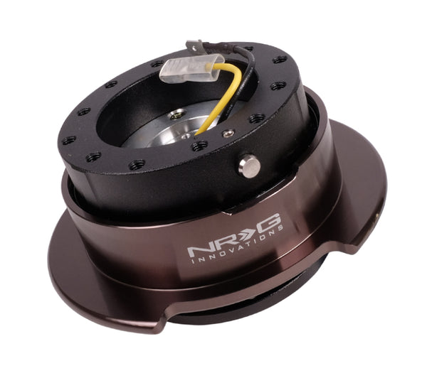 NRG Quick Release Kit Gen 2.5 - Black / Black Chrome Ring - Bull Strap