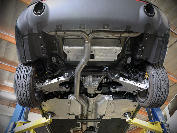 aFe 17-21 Alfa Romeo Giulia L4-2.0L (t) Mach Force-Xp 2in to 2-1/2in 304SS Axle-Back Exhaust - Bull Strap