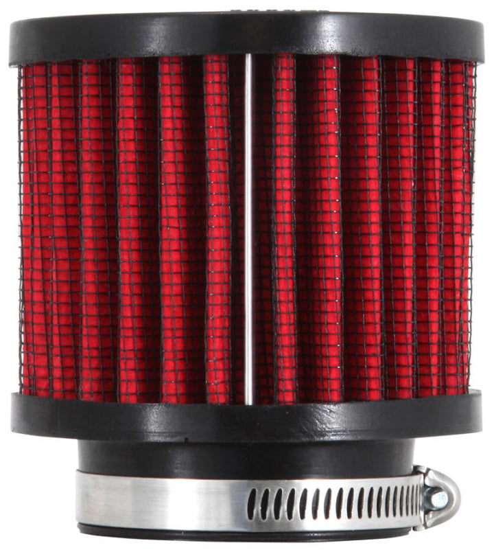 K&N 1.75 inch Vent 3 inch D 2.5 inch H Air Filter - Rubber Top - Bull Strap