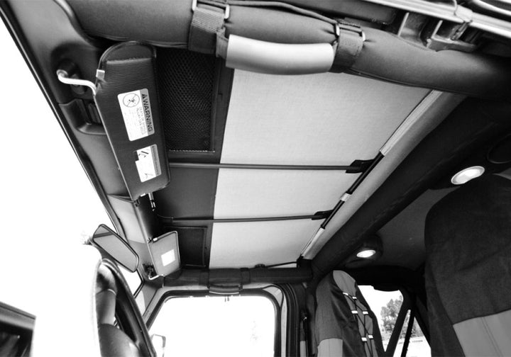 Rampage 1992-1995 Jeep Wrangler(YJ) Frameless Soft Top Kit - Black Diamond - Bull Strap
