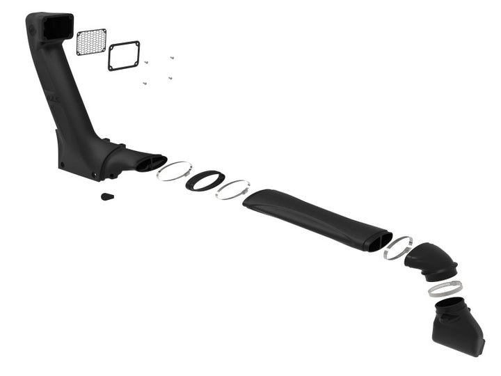 aFe 18-25 Jeep Wrangler / Gladiator L4/V6 Dynamic Air Scoop (D.A.S) Snorkel - Bull Strap