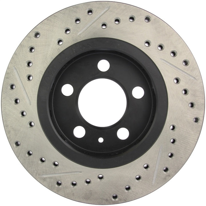 StopTech Slotted & Drilled Sport Brake Rotor - Bull Strap
