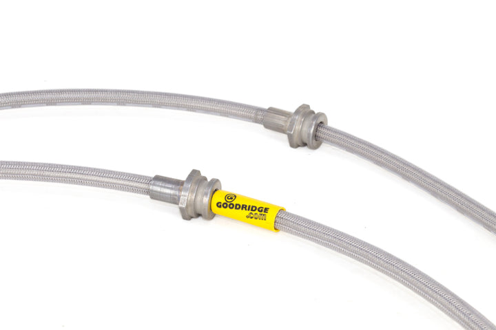 Goodridge 04-13 Mazda 3/Mazdaspeed3 Stainless Steel Brake Line Kit - Bull Strap