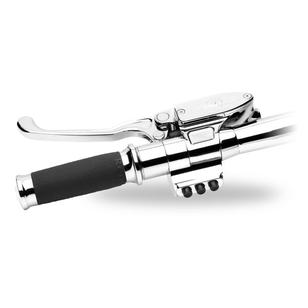 Performance Machine  11/16 Hgm Contour Lh Clutch - Chrome - Bull Strap