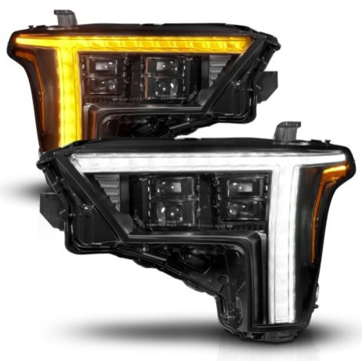 ANZO 22-24 Toyota Tundra (w/Factory LED Refl.) Z-Series Full LED Proj Headlights - Pass. Side ONLY - Bull Strap