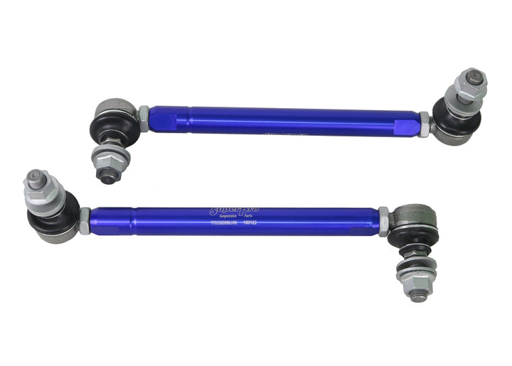 SuperPro 2001 Toyota Highlander Limited Front HD Adjustable End Link Set (12mm Studs 254mm-305mm) - Bull Strap
